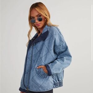 VICI Xander Quilted Denim Jacket